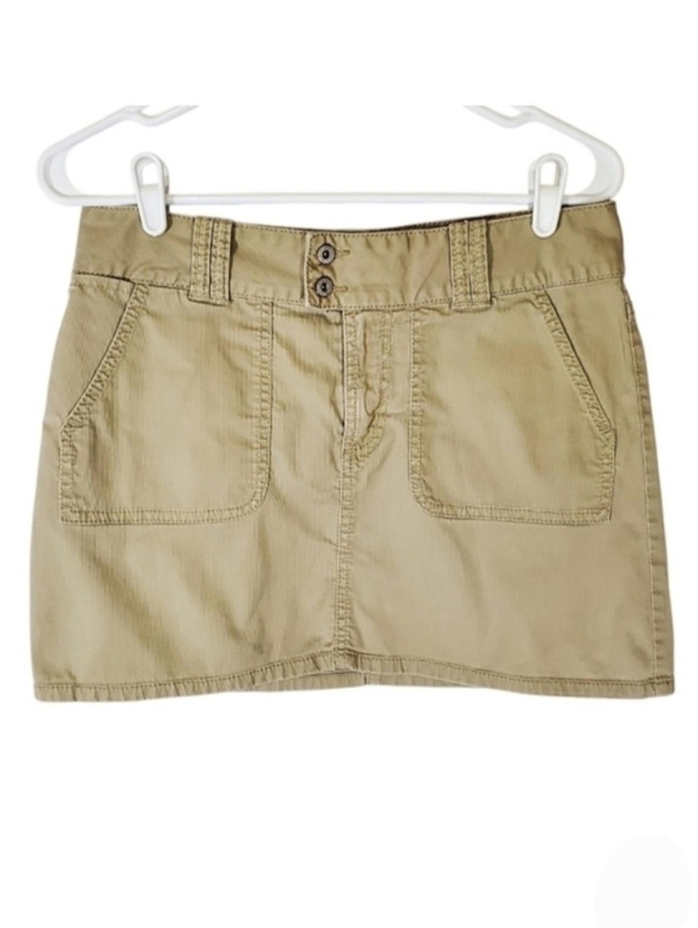 2230 * Sideout Corduroy Mini Skirt Tan Beige Size Unknown Vintage 90s Y2K